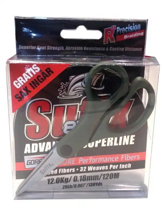 Sufix 832 Braid 120m w. scissors Lime 0,13 mm Weekendaanbieding