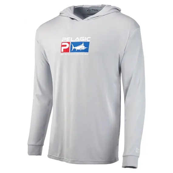 Beperkte Voorraad Pelagic Aquatek Deluxe Hoody Light Grey - S