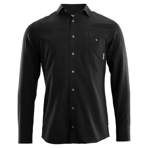 Goedkoop Aclima Wool Woven Wool Shirt Men Jet Black S