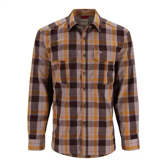 Simms ColdWeather Shirt Dolomite Logan Plaid - S Direct Beschikbaar