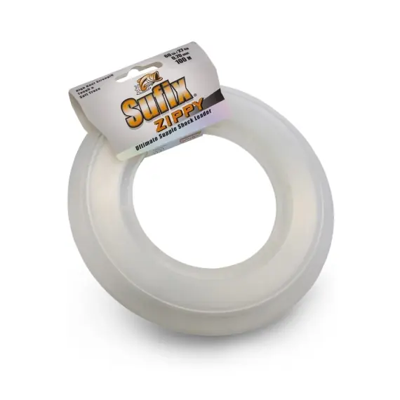 Veilige Betaling Sufix Zippy Shock Leader Clear 0,70mm - 100m
