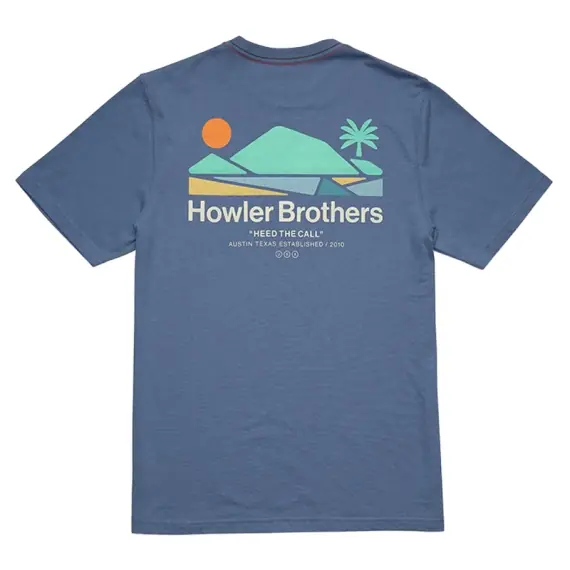 Howler Bros Bahía de Howler T-Shirt Blue Horizon - M Fabrieksprijs