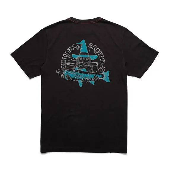 Howler Bro's Cotton T-Shirt River Wizard Black - M Hete Deal