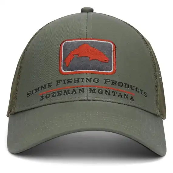 Simms Trout Icon Trucker Smokey Olive Actieprijs
