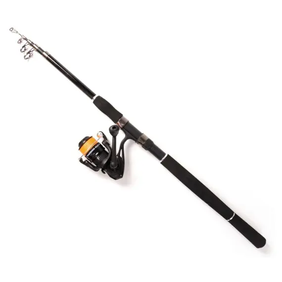 Betaalbaar Fladen Xtra Flexx tele combo 210cm inkl Warbird Alu 20 with braided line