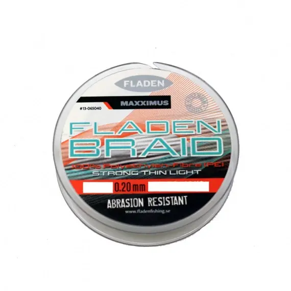 Hoge Kwaliteit Fladen Maxximus PE Braid Grey 0.20mm 18kg 250m