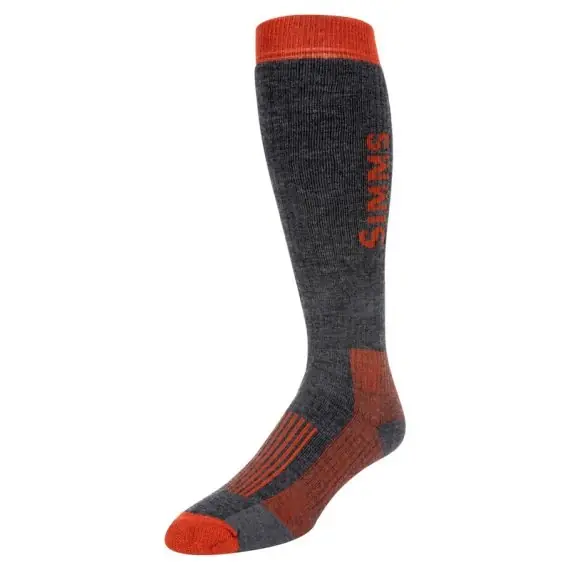 Simms Merino Midweight OTC Sock Carbon - M Lage Prijs