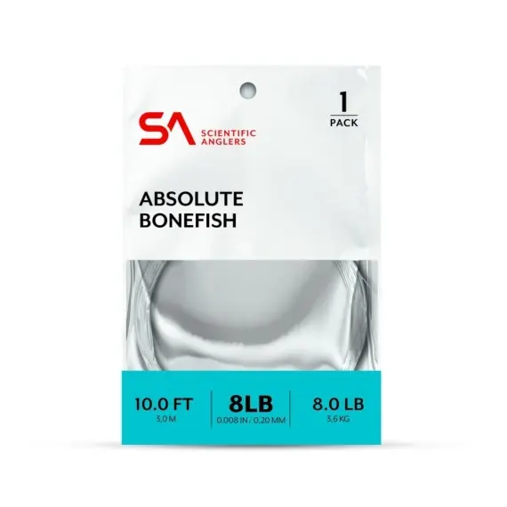 Actieprijs SA Absolute Bonefish Leader 10' 8 lb (0,20 mm)