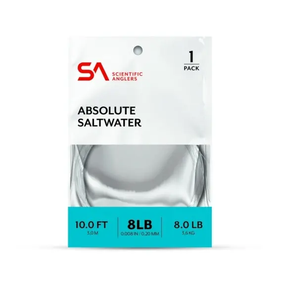 SA Absolute Saltwater Leader 10' 8 lb (0,20 mm) Korting