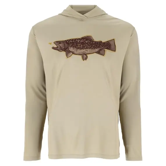 Simms Tech Hoody - Artist Series Stone Trout Fly - S Koop Vandaag