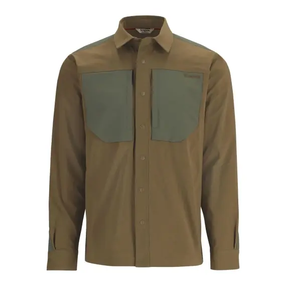 Rechtstreeks Van De Fabrikant Simms Confluence Shirt Driftwood/Loden - S
