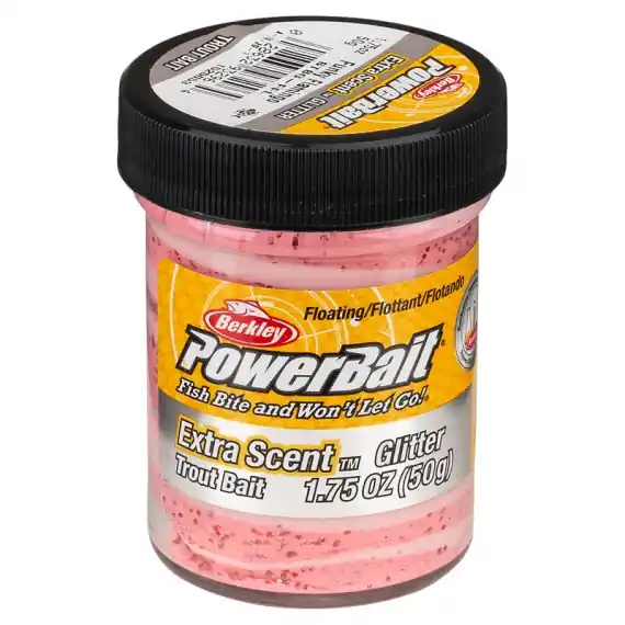 Berkley Powerbait Glitter Trout Bait 50g - Funky Flamingo Bestel Nu
