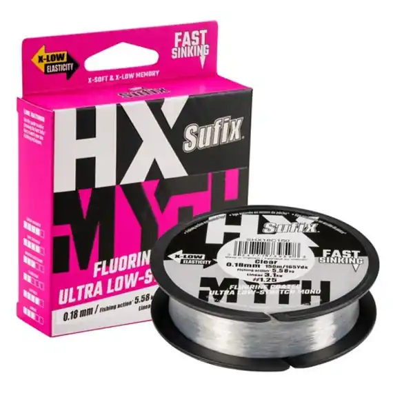 Gratis Retour Sufix HX-MYTH Clear 150m 0,40mm 14,0kg