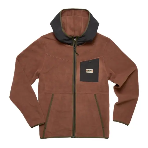 Shop Nu Howler Bro's Free Range Hooded Jacket Mink Brown - S