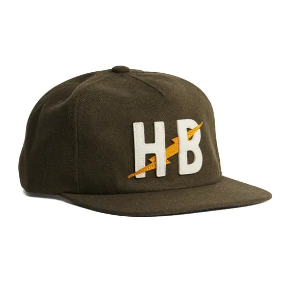 Beste Prijs Howler Bro's Unstructured Snapback Hats Big HB - Dark Olive