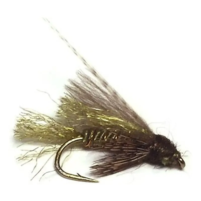 Lage Prijs CDC Caddis Emerger Olive # 14