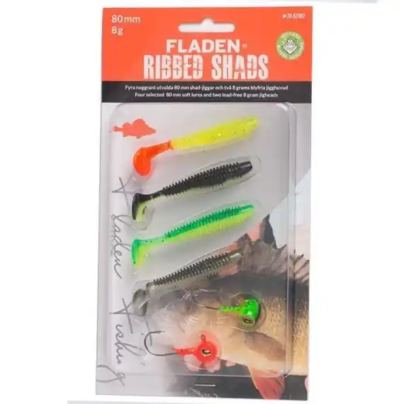 Fladen Jig Assortment Ribbed Shad Colour combo 2 Must-Have
