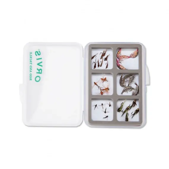 Orvis Super Slim Shirt Pocket Fly Box, 6 Mag Comp Beperkt Aanbod