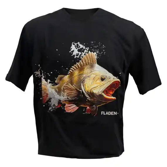 Fladen T-shirt Perch Hunter L Korting