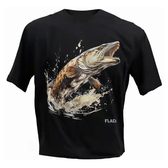 Fladen T-shirt Pike Hunter L Weekendaanbieding