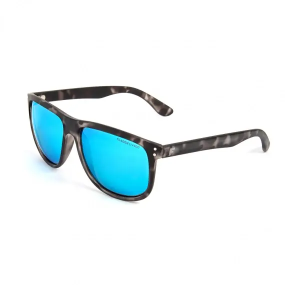 Meest Verkocht Fladen Polarized Sunglasses Urban Grey Camou Blue Lens