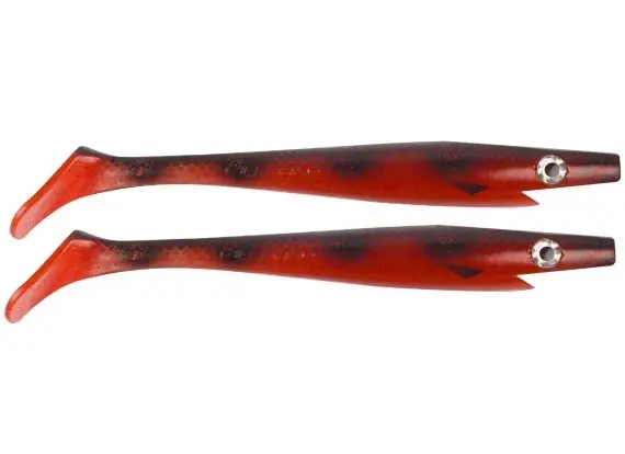 Direct Verzonden Pig Shad Jr, 20cm, 50g - Bloody Spotted Bullhead - 2pcs