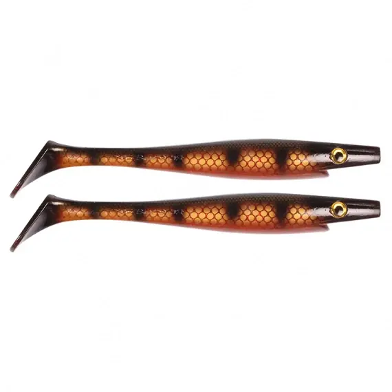Pig Shad Jr, 20cm, 50g - Black Okiboji Perch - 2pcs Gratis Retour
