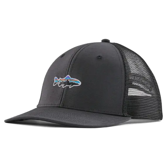Speciale Aanbieding Patagonia Stand Up Trout Trucker Hat, Ink Black