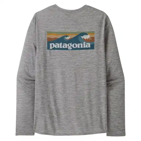 Korting Patagonia M's L/S Cap Cool Daily Graphic Shirt Waters BLAF - S