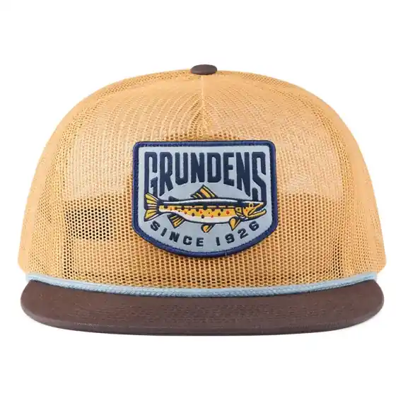 Grundéns Trout Patch Mesh Trucker Whiskey/Dark Brown Speciale Aanbieding