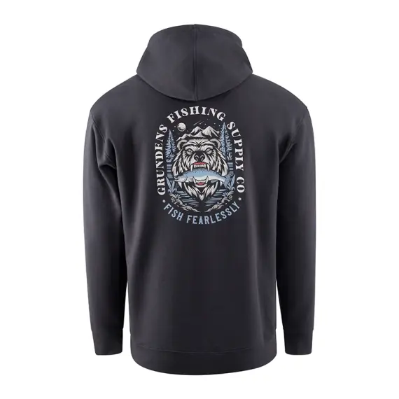 Grundéns Bear Essentials Hoodie Black - L Finale Uitverkoop
