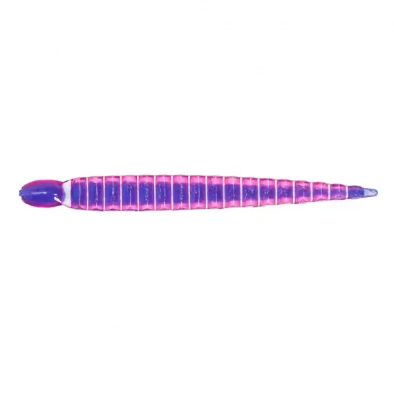 Korting Keitech Custom Leech 7,6cm (10pcs) - Blue Flash Cinnamon