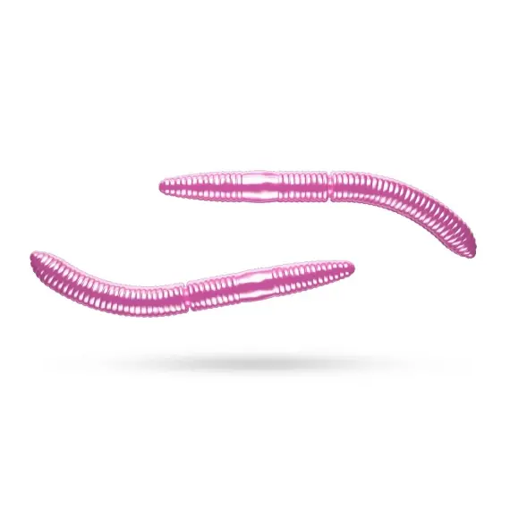 Libra Lures Fatty D'Worm Tournament 55 Cheese (12-pack) - Glow UV Green Populair