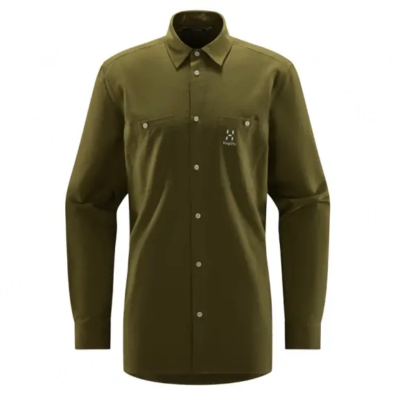 Favoriet Haglöfs Curious Hemp Shirt Men Olive Green - L