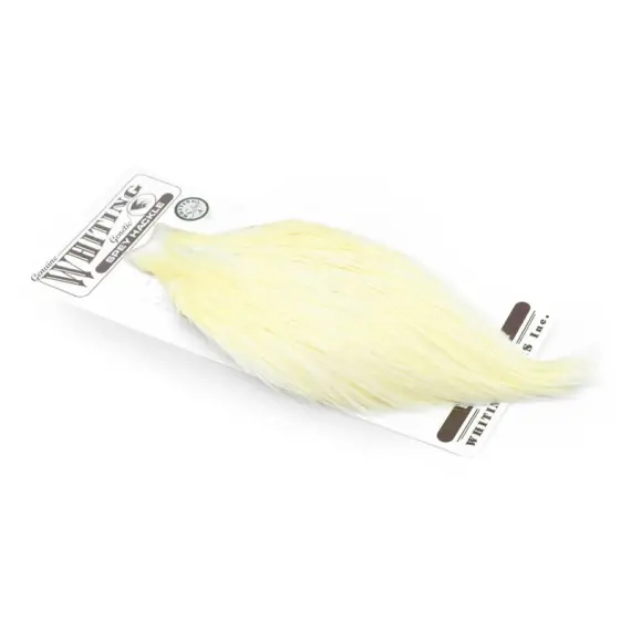Whiting Spey Hackle Cape Silver - White Bestseller
