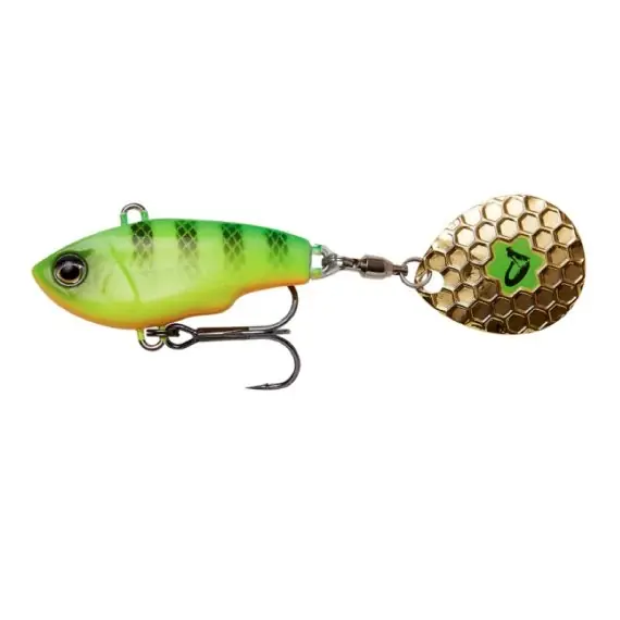 Weekendaanbieding Savage Gear Fat Tail Spin 5,5cm, 9g Sinking - White Silver