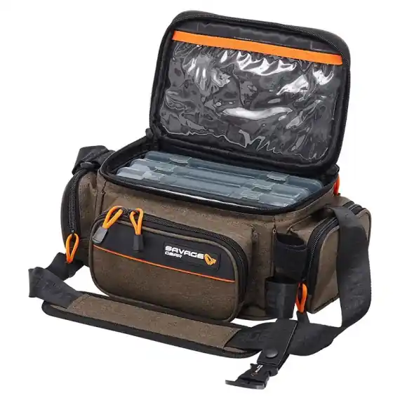 Savage Gear System Box Bag M 3 Boxes 5 Bags 20x40x29cm 12L Laatste Kans