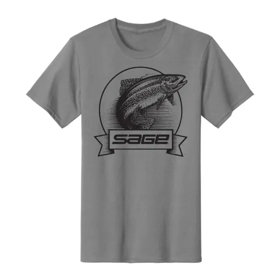 Fabrieksprijs Sage Heritage T-shirt Grey - L