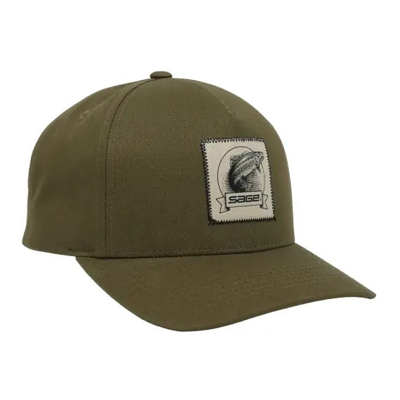 Sage Heritage Logo Twill Snapback Hat Weekendaanbieding
