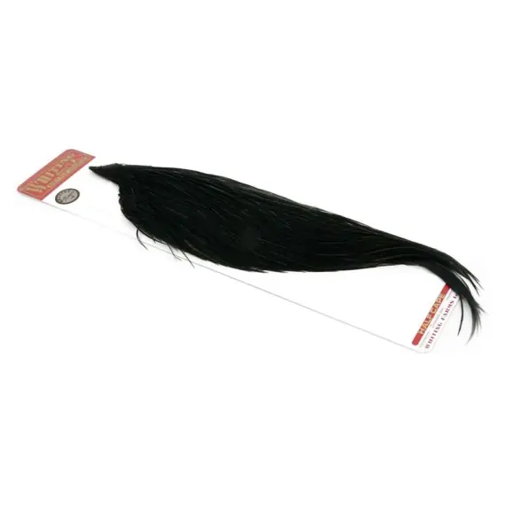 Uitverkoop Whiting Bronze 1/2 Dry Fly Hackle Dyed Black