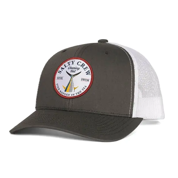 Rechtstreeks Van De Fabrikant Salty Crew Bottom Dweller Retro Trucker Charcoal White