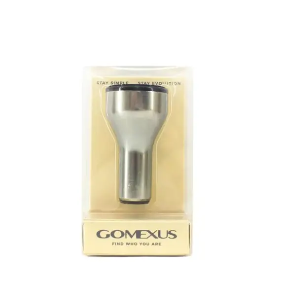 Gomexus 27mm Aluminum Reel Power Knob Silver/Black Voordeelprijs
