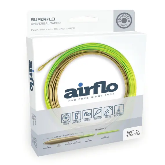 Rechtstreeks Van De Fabrikant Airflo Superflo Universal Taper Floating Fly Line - #8