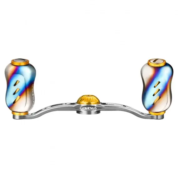 Beste Prijs Gomexus 100mm Aluminium Handle with 22mm Titanium Knob 8x5mm - Silver & Gold