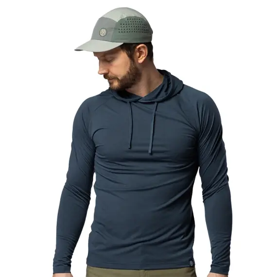 Beyond Nordic BN213 M's Light Merino Hoodie Orion Blue - XS Bestel Nu