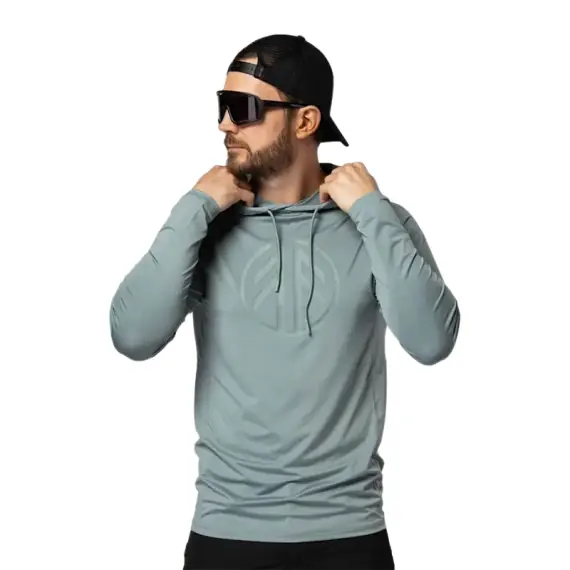 Beyond Nordic BN220 M's LS Sunblock Hoodie Green Milieu - XS Lage Kosten