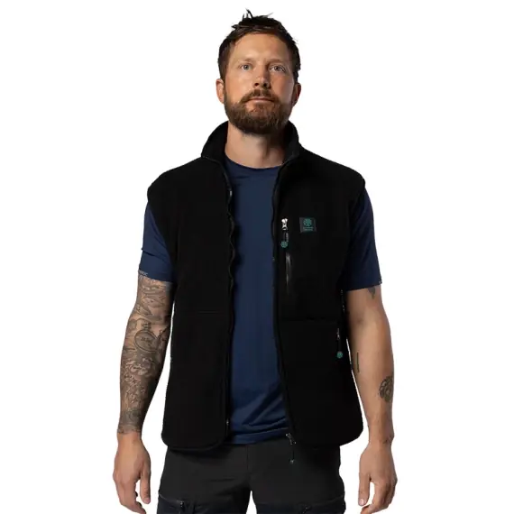 Beyond Nordic BN309 M's Retro Pile Vest Black - XS Veilige Betaling