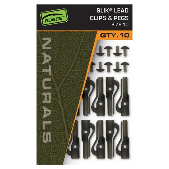 Dagaanbieding Fox Naturals Slik Lead Clip & Pegs - Size 10