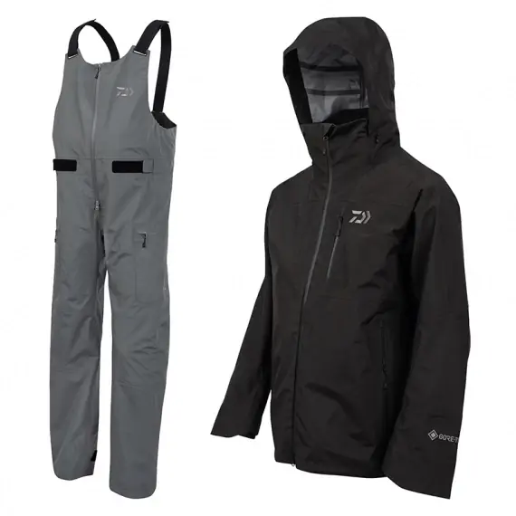 Daiwa Gore-Tex Clothing Set, Black/Grey Express Levering