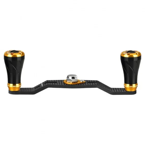 Gomexus 95mm Carbon Swept Handle with 20mm Aluminium Knob 7x4mm - Black Superprijs